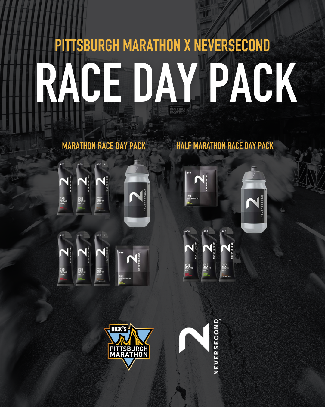 PITTSBURGH MARATHON x NEVERSECOND RACE DAY PACKS